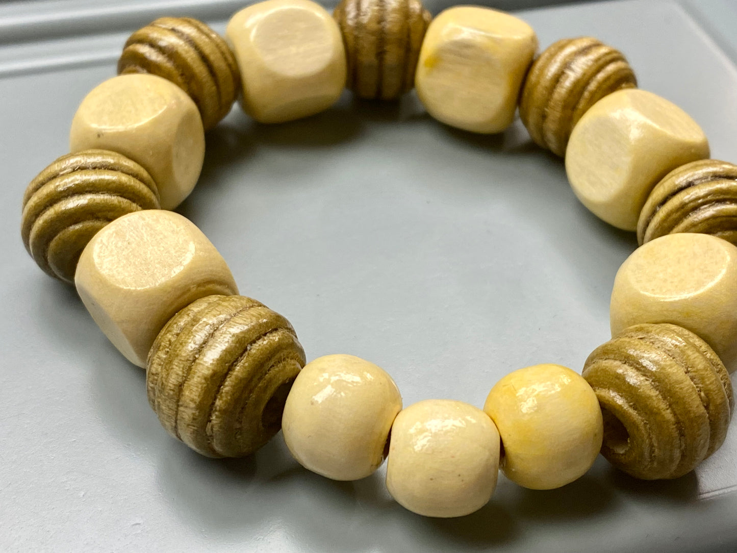 Yellow Wooden Bracelet