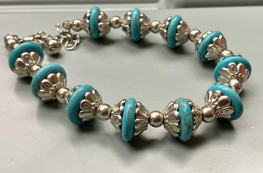 Blue & Silver Bracelet