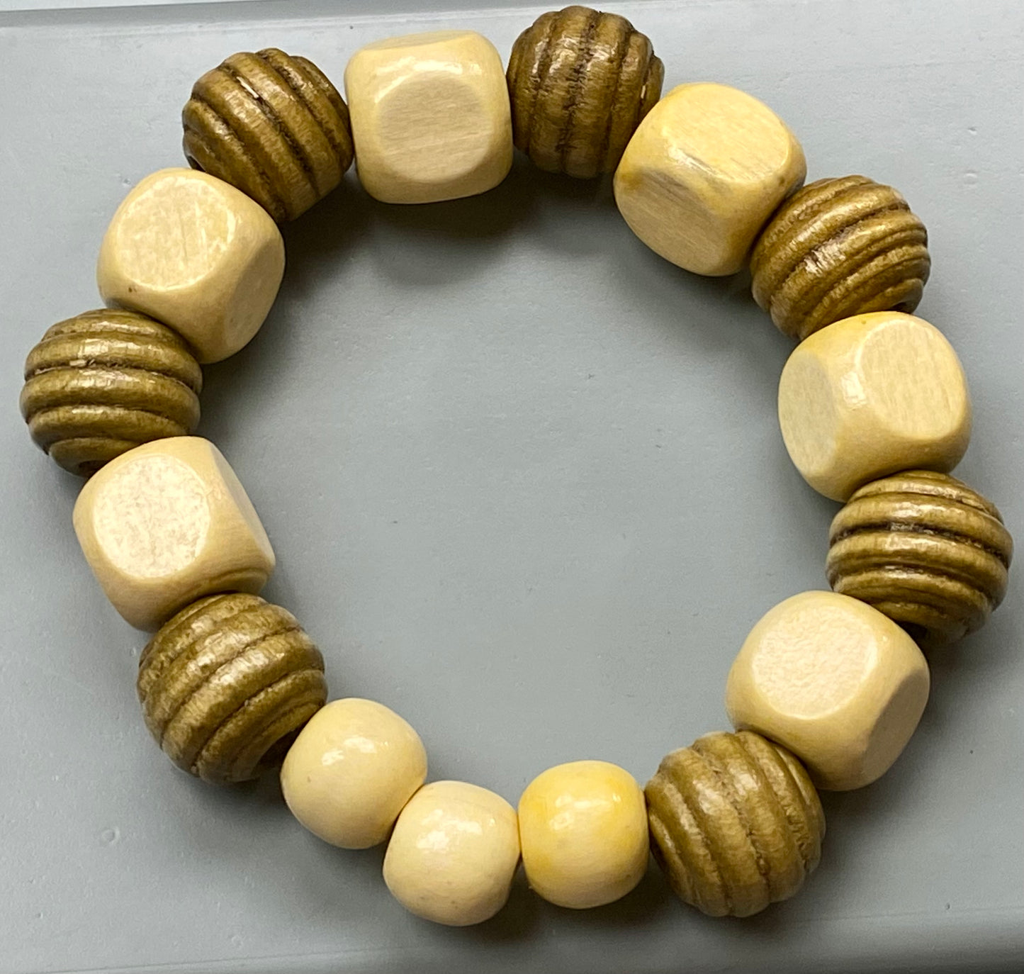 Yellow Wooden Bracelet