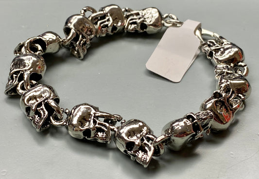 Silver Skull Bracelet