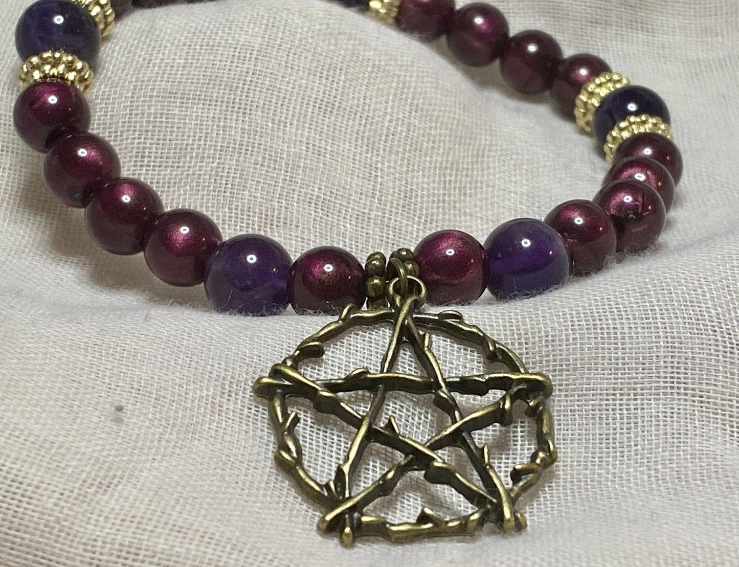 Bronze Pentacle Bracelet