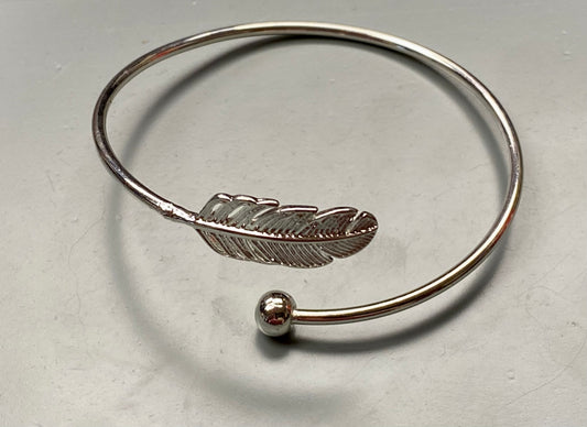 Silver Feather Bracelet