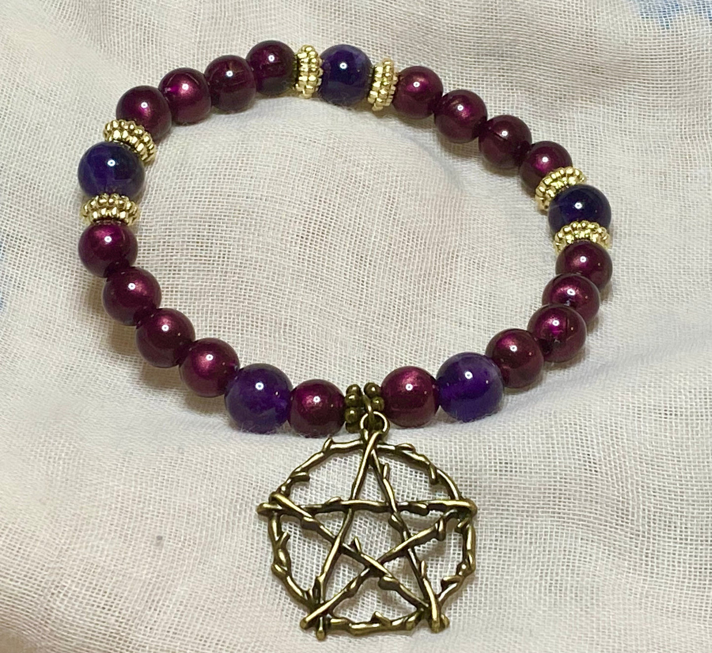 Bronze Pentacle Bracelet