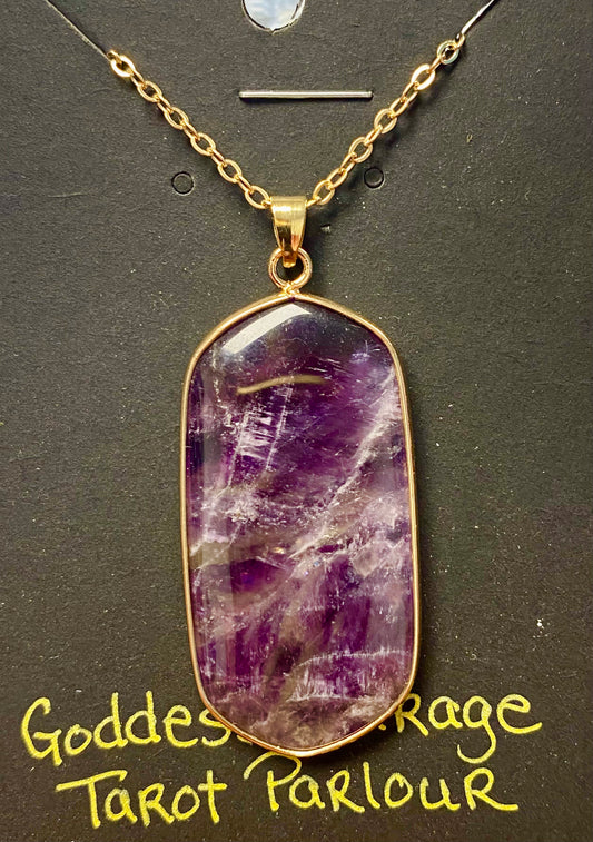 Amethyst Pendant Necklace