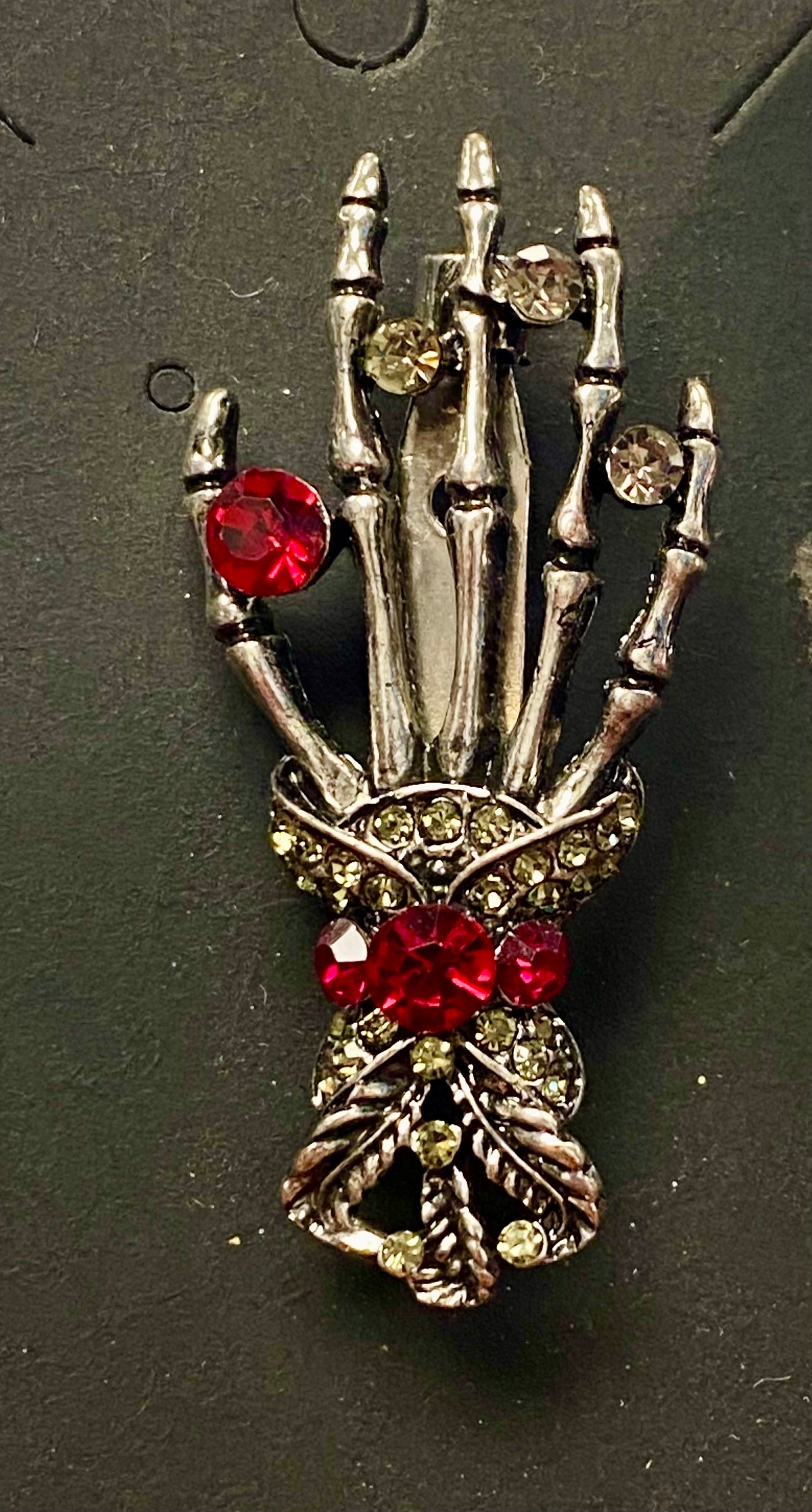 Skeleton Hand Brooch