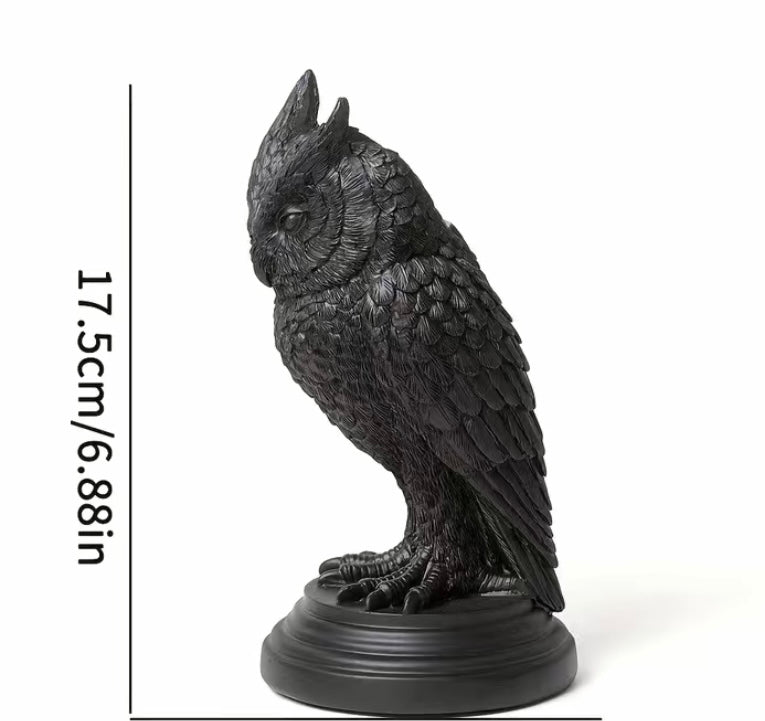 Gothic Owl Candle Holder