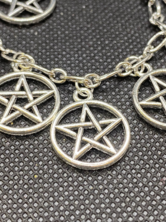 Silver Pentacle Bracelet