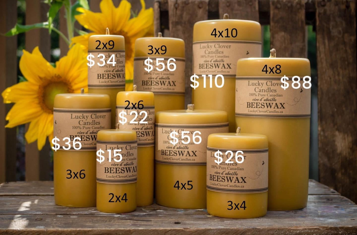 Smooth Pure Beeswax Candles