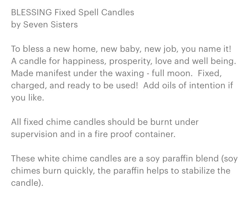 Blessing Spell Candle