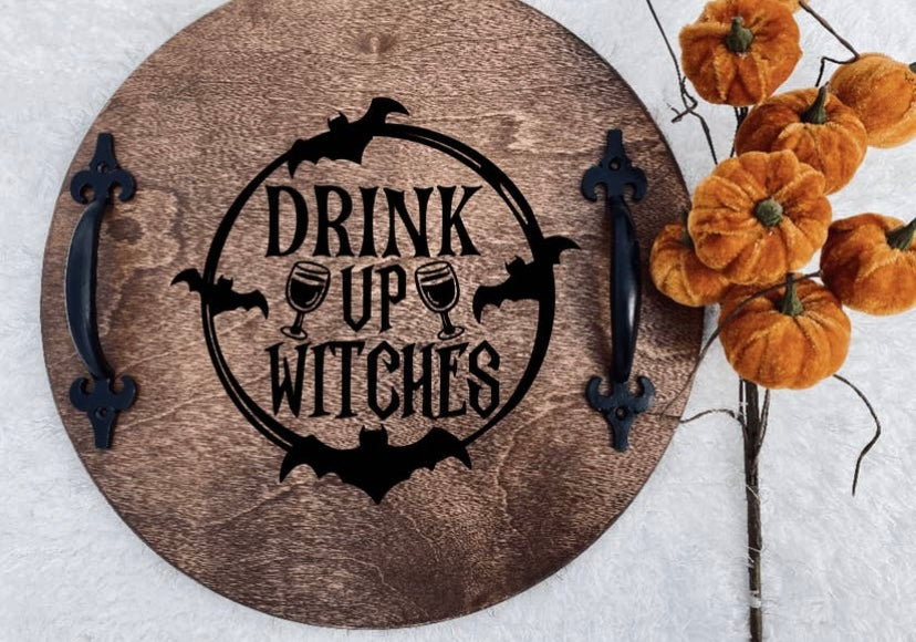 Wooden Witchy Plates