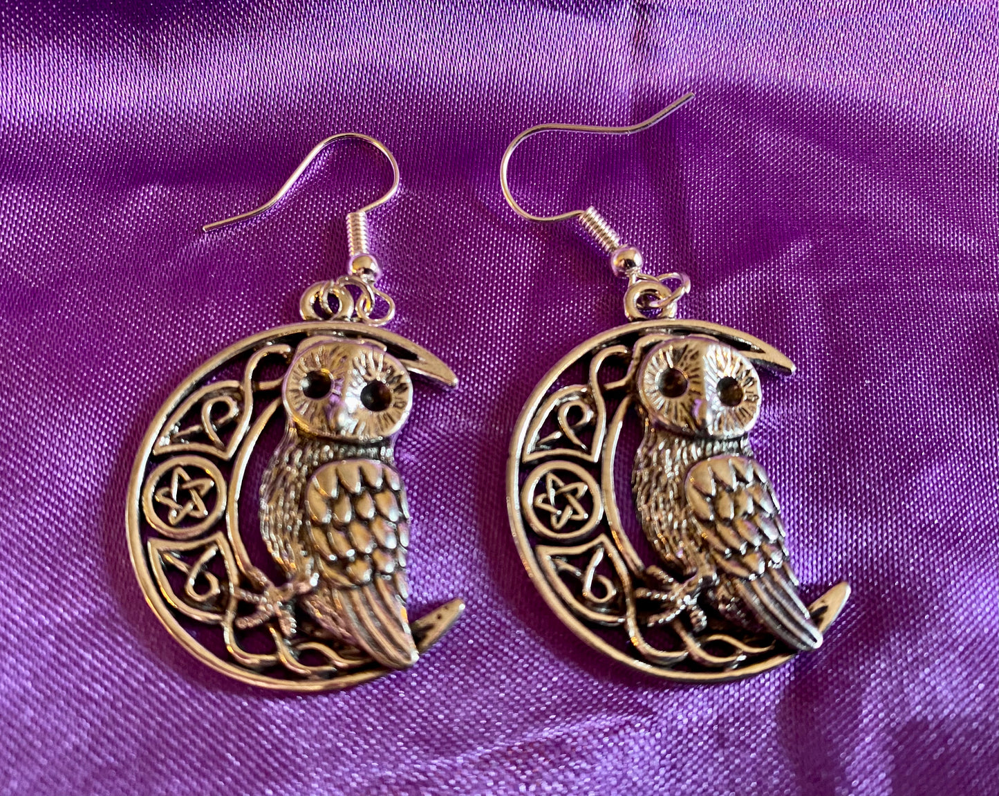 Earrings ~ Moon Owl