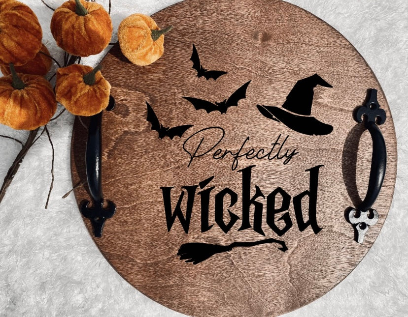 Wooden Witchy Plates