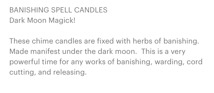 Banishing Spell Candles