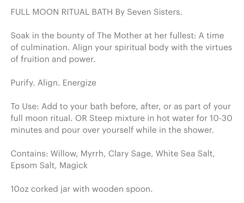 Full Moon Ritual Bath Salt